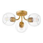 Maxim Knox 3-Light Semi-Flush Mount Model: 21634CLNAB