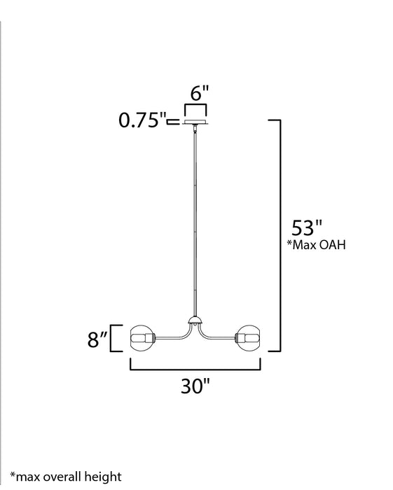 Maxim Knox 5-Light Globe Chandelier Model: 21635CLBK