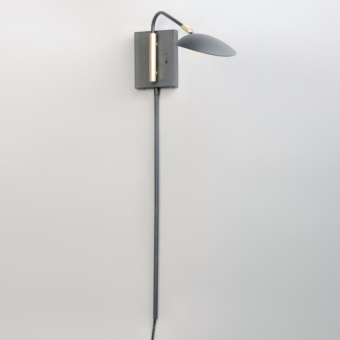 Maxim Scan 1-Light LED Pin-Up Wall Sconce Model: 21691BKSBR