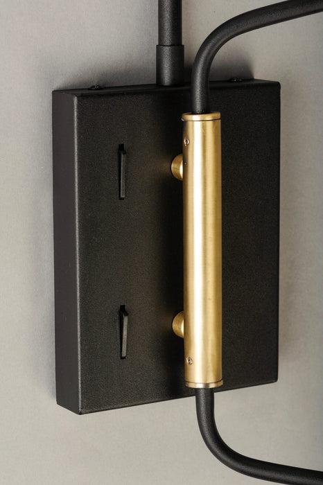 Maxim Scan 2-Light LED Pin-Up Wall Sconce Model: 21692BKSBR