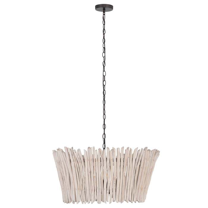 Maxim Baywood 24 DriftWood Chandelier Model: 22424WWTBZ