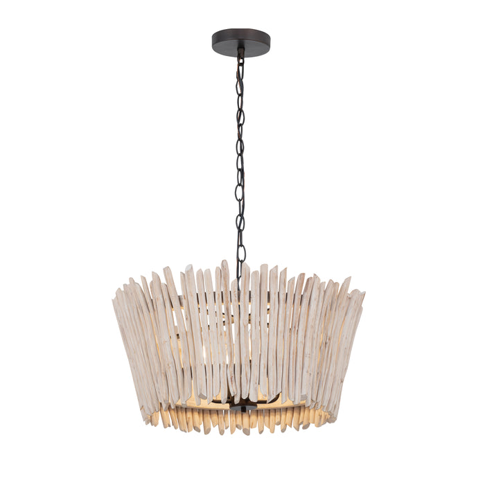 Maxim Baywood 24 DriftWood Chandelier Model: 22424WWTBZ