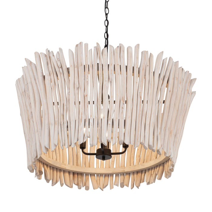 Maxim Baywood 30 DriftWood Chandelier Model: 22426WWTBZ