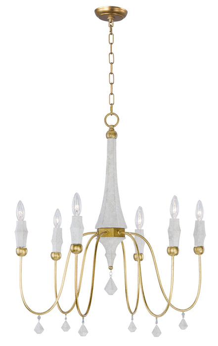 Maxim Claymore 6-Light Chandelier Model: 22436CSTGL