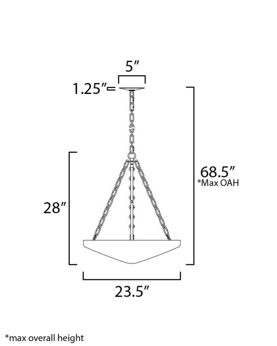 Maxim Artemis 6-Light Pendant Model: 22456WTNAB