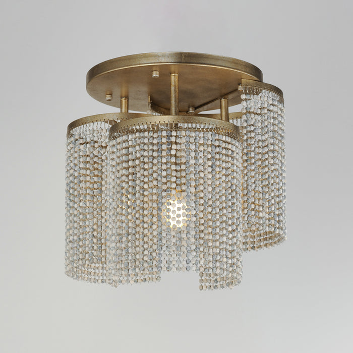 Maxim Fontaine 3-Light Flush Mount Model: 22463WWDGS