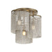 Maxim Fontaine 3-Light Flush Mount Model: 22463WWDGS