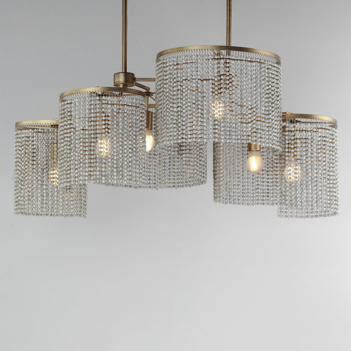 Maxim Fontaine 6-Light Linear Pendant Model: 22466WWDGS