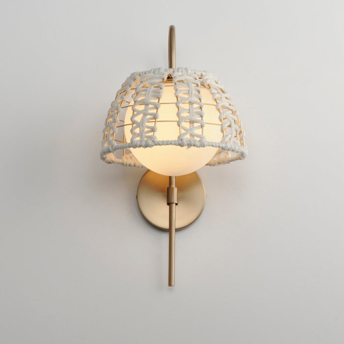 Maxim Macrame 1-Light Wall Sconce Model: 22481SWGLD