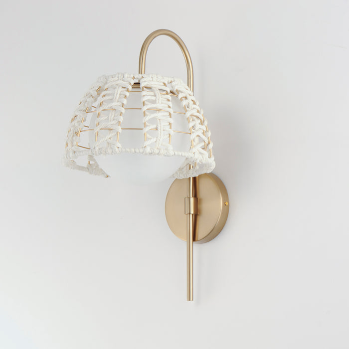 Maxim Macrame 1-Light Wall Sconce Model: 22481SWGLD