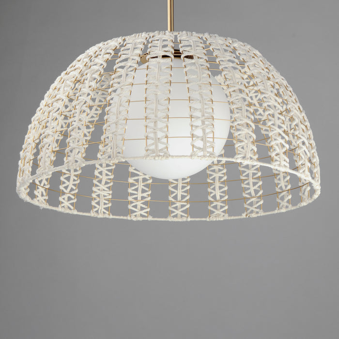 Maxim Macrame 1-Light Pendant Model: 22482SWGLD