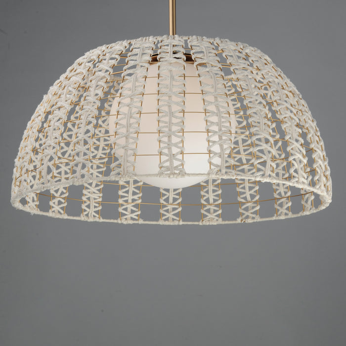 Maxim Macrame 1-Light Pendant Model: 22482SWGLD