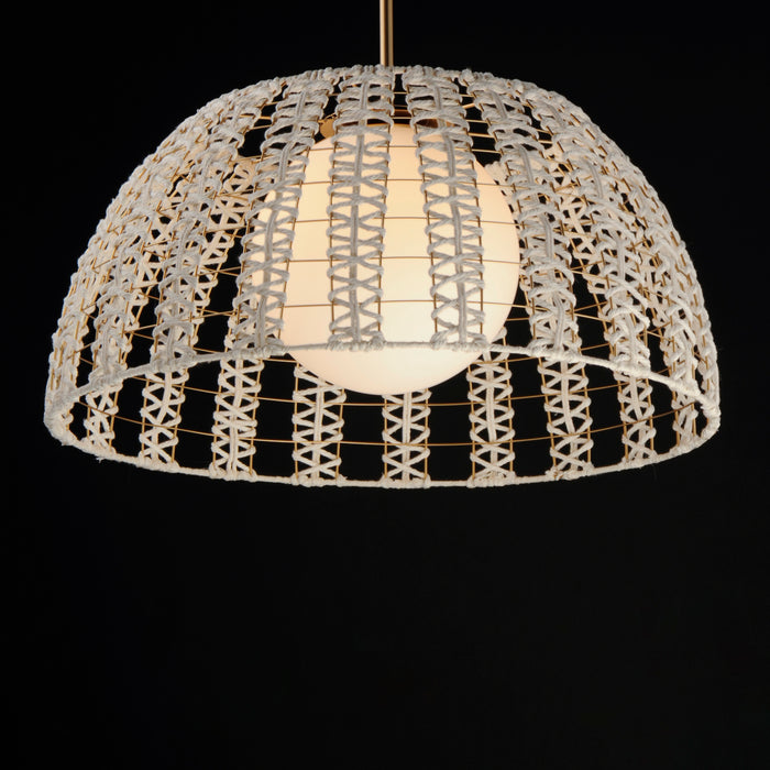 Maxim Macrame 1-Light Pendant Model: 22482SWGLD