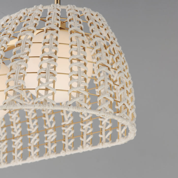 Maxim Macrame 3-Light Linear Pendant Model: 22483SWGLD