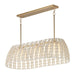 Maxim Macrame 3-Light Linear Pendant Model: 22483SWGLD