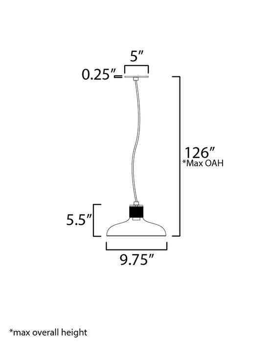 Maxim Bingham Small Pendant Model: 22492CP