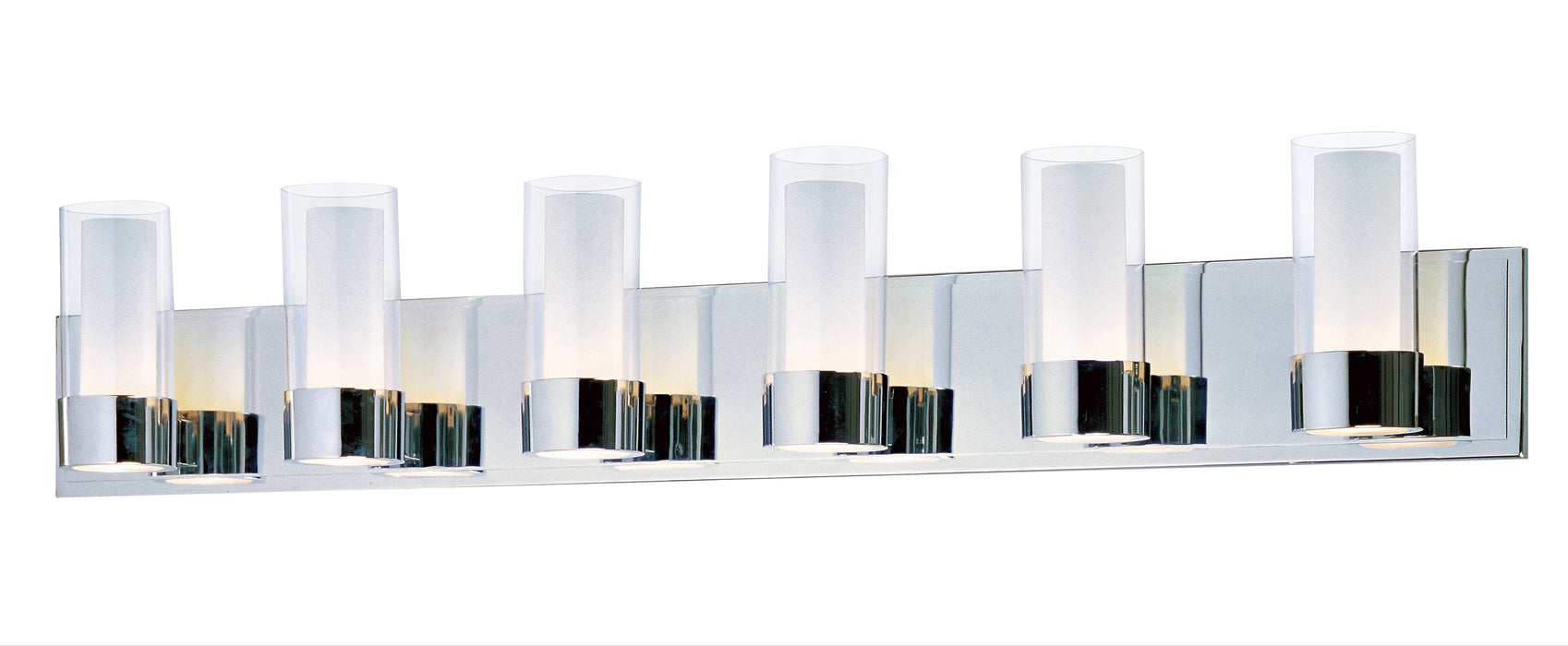 Maxim Silo 6-Light Bath Vanity Model: 23076CLFTPC