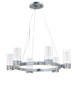 Maxim Silo 6-Light Chandelier With LED Bulbs Model: 23077CLFTPC/BUL