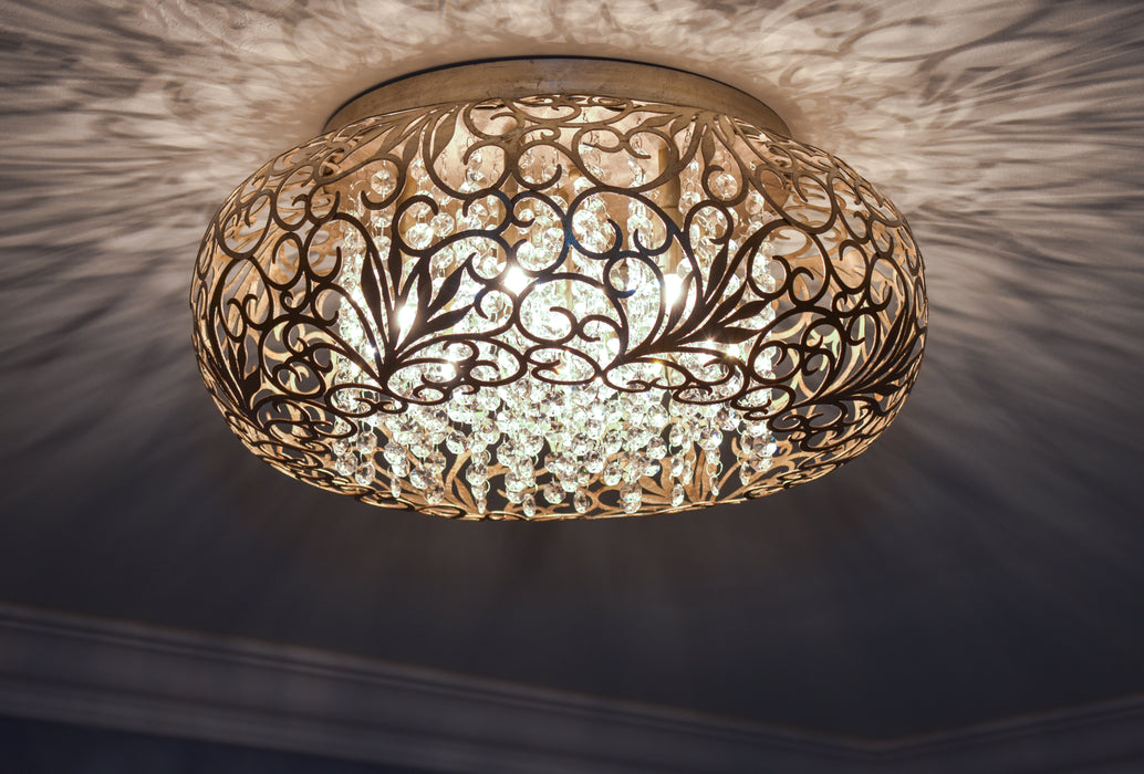 Maxim Arabesque 7-Light Flush Mount Model: 24150BCGS