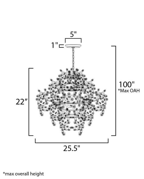 Maxim Comet 25 Crystal Pendant Model: 24205BCPC