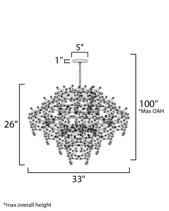 Maxim Comet 35 Crystal Pendant Model: 24207BCPC