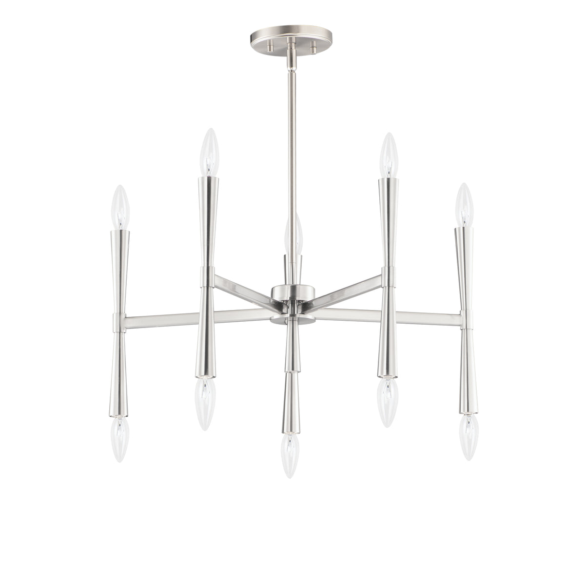 Maxim Rome 10-Light Chandelier Model: 24625SN — Lighting For Less