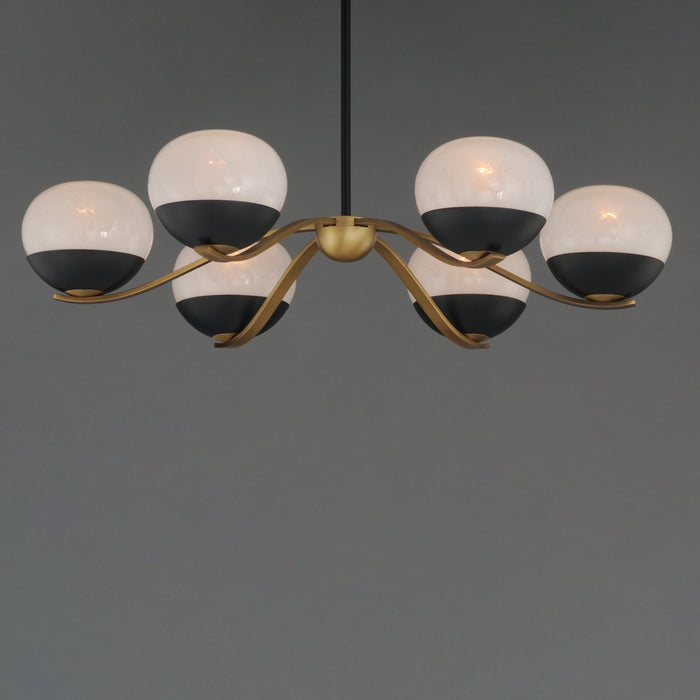 Maxim Lucerne 6-Light Chandelier Model: 24646MRBKNAB