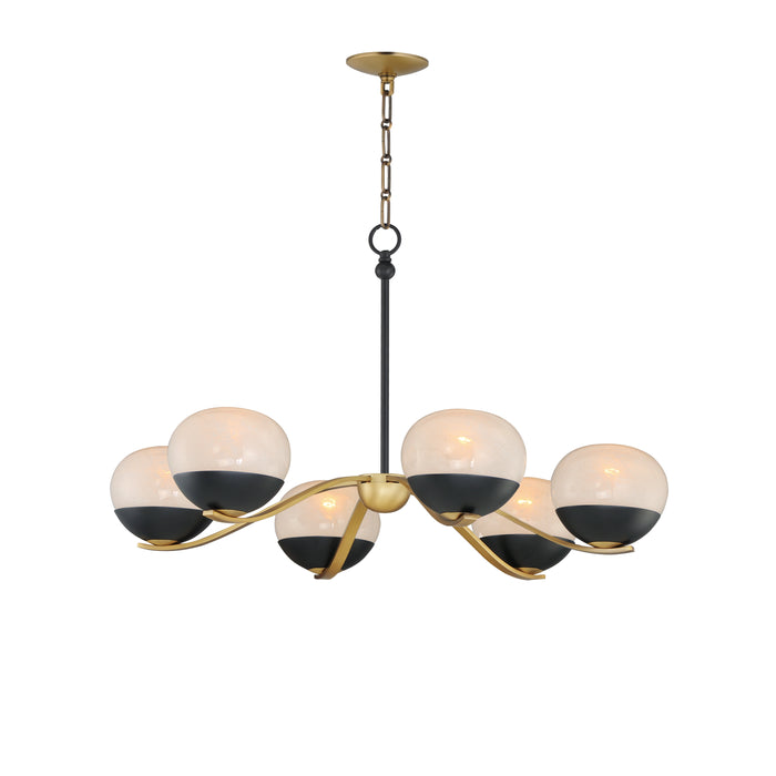 Maxim Lucerne 6-Light Chandelier Model: 24646MRBKNAB