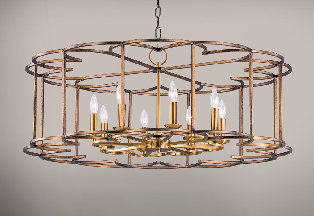 Maxim Helix 8-Light Chandelier Model: 24734BZF