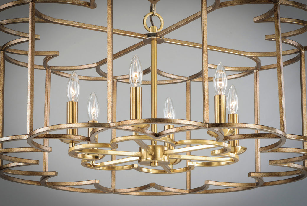 Maxim Helix 6-Light Chandelier Model: 24735BZF