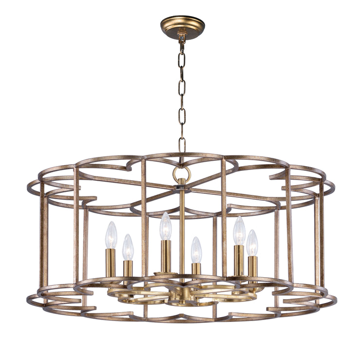 Maxim Helix 6-Light Chandelier Model: 24735BZF