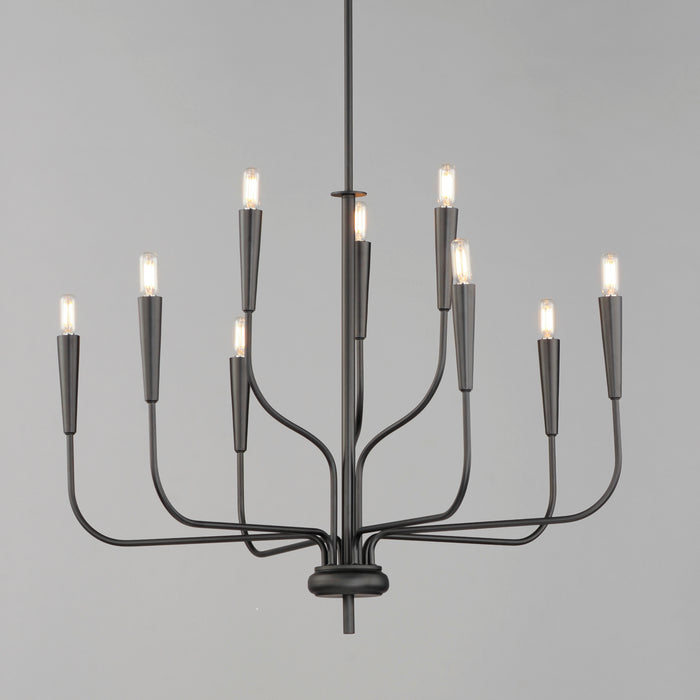 Maxim Vela 9-Light Chandelier Model: 24819BK