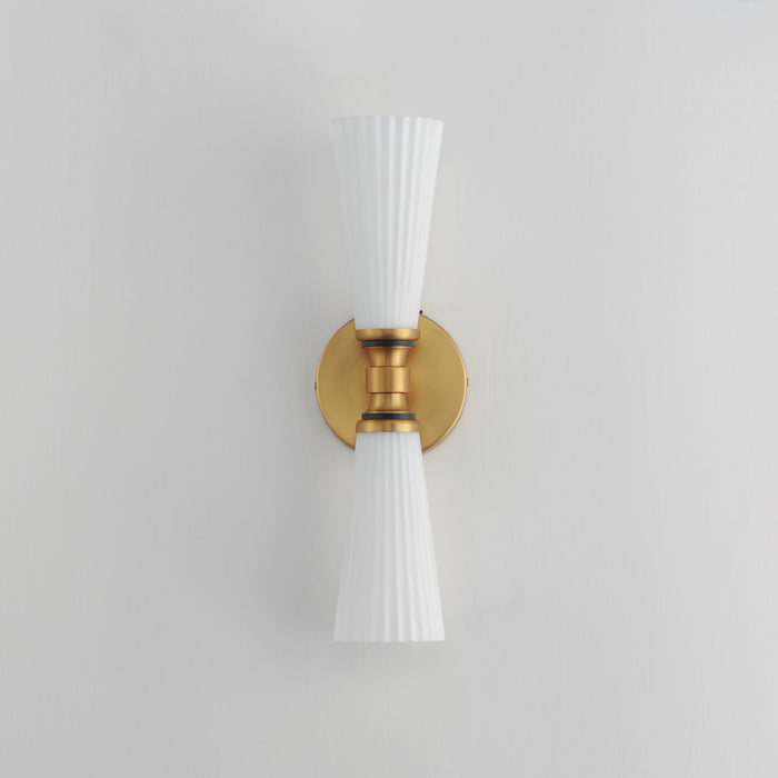 Maxim Krevat 2-Light Wall Sconce Model: 24822SWBKNAB