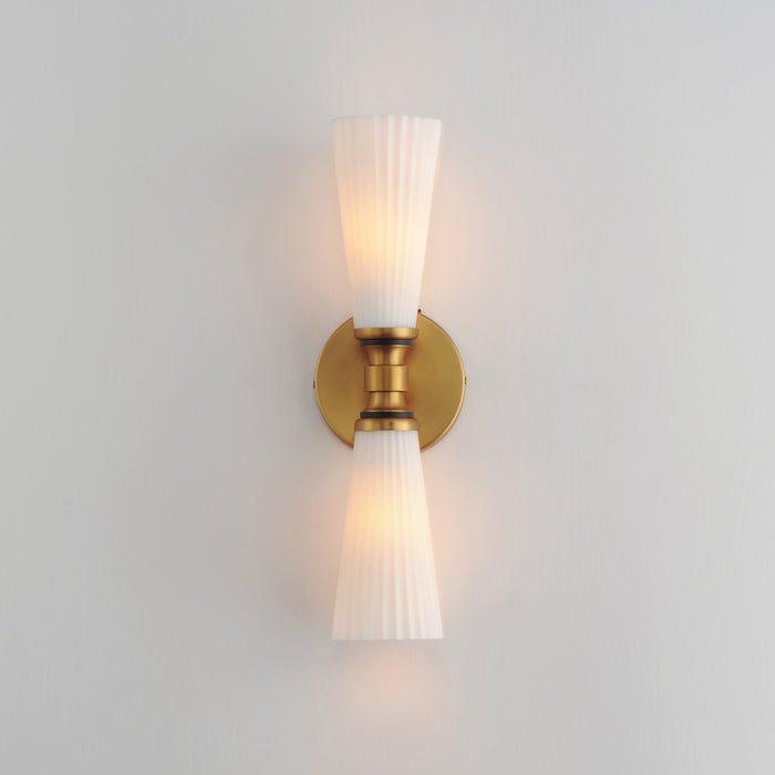 Maxim Krevat 2-Light Wall Sconce Model: 24822SWBKNAB