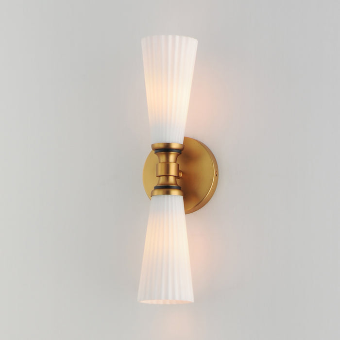 Maxim Krevat 2-Light Wall Sconce Model: 24822SWBKNAB