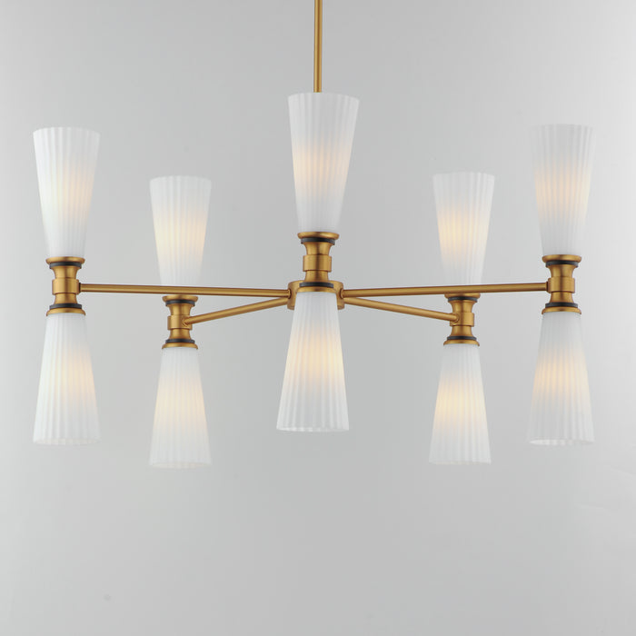 Maxim Krevat 10-Light Chandelier Model: 24825SWBKNAB