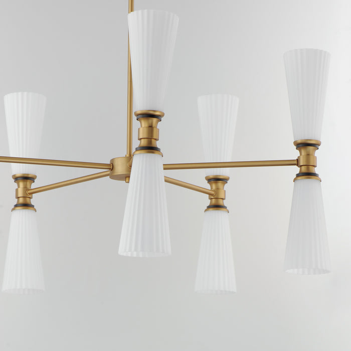 Maxim Krevat 10-Light Chandelier Model: 24825SWBKNAB