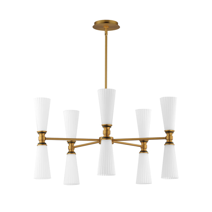 Maxim Krevat 10-Light Chandelier Model: 24825SWBKNAB