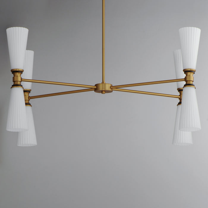 Maxim Krevat 8-Light Chandelier Model: 24828SWBKNAB