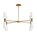 Maxim Krevat 8-Light Chandelier Model: 24828SWBKNAB