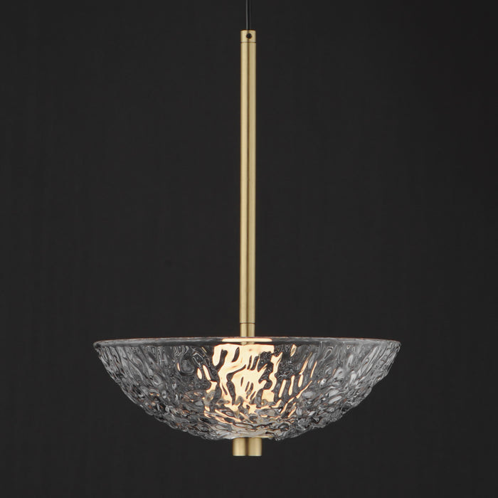 Maxim Metropolis Single LED Pendant Model: 24981TCSBR