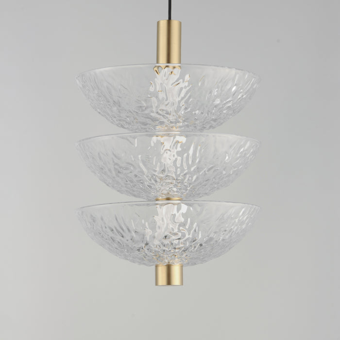 Maxim Metropolis 3-Light LED Pendant Model: 24983TCSBR