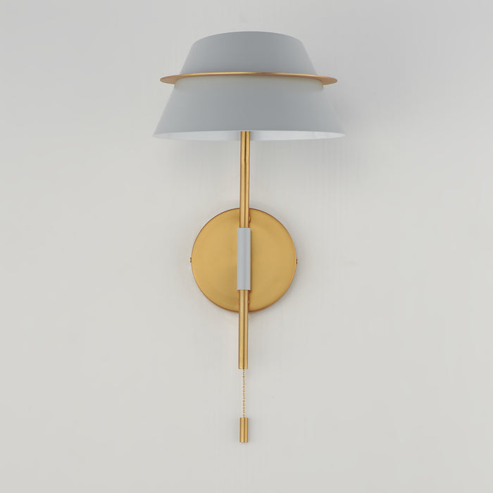 Maxim Lucas Single Sconce with Switch Model: 25220LFGNAB