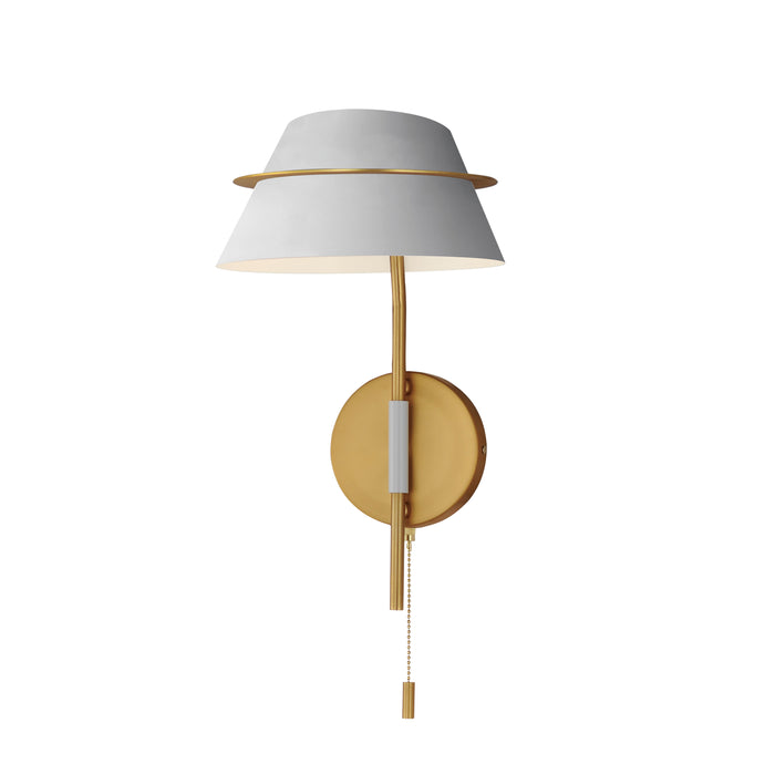 Maxim Lucas Single Sconce with Switch Model: 25220LFGNAB