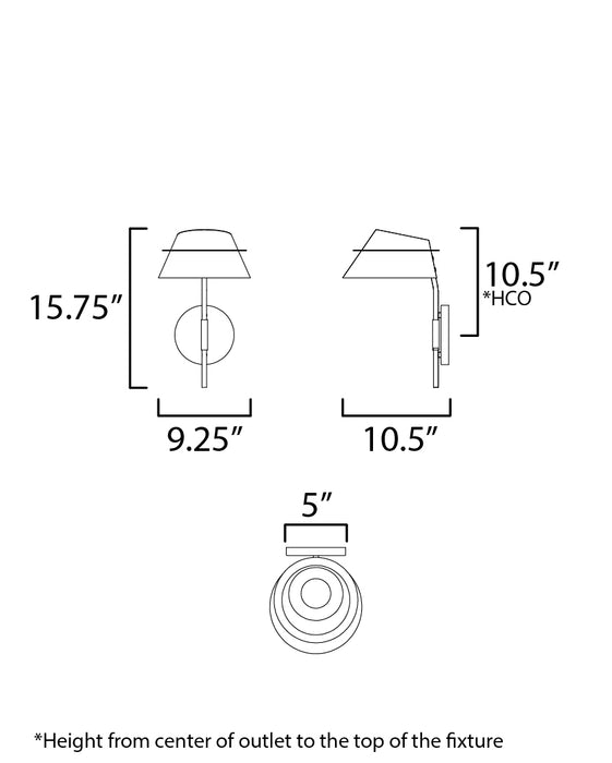 Maxim Lucas Single Sconce with Switch Model: 25220LFGNAB