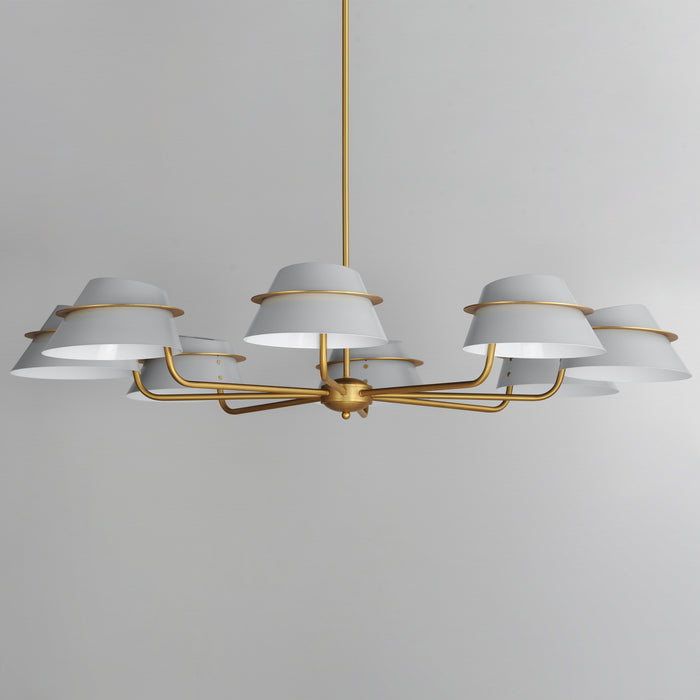 Maxim Lucas 8-Light Chandelier Model: 25228LFGNAB