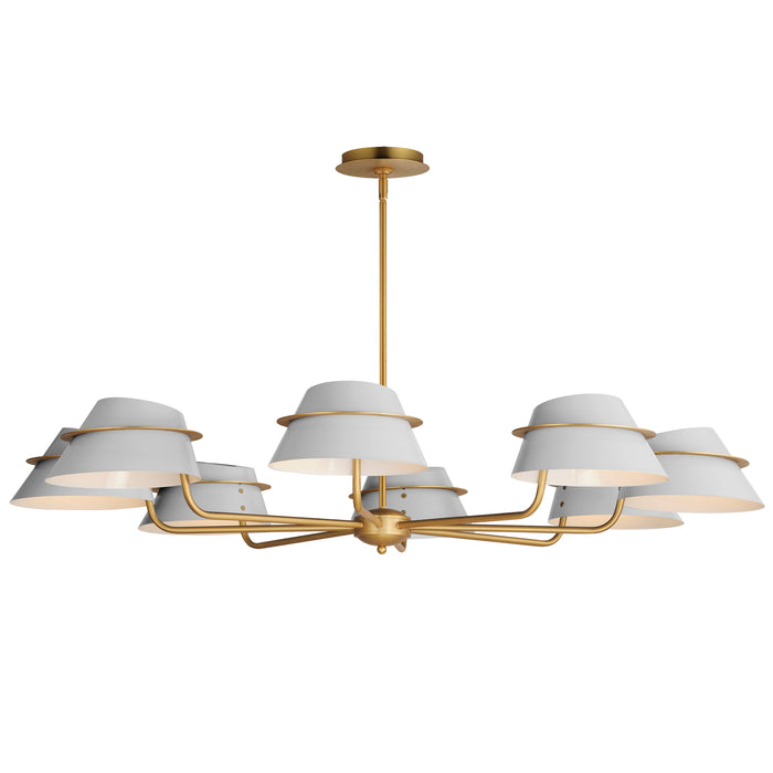 Maxim Lucas 8-Light Chandelier Model: 25228LFGNAB