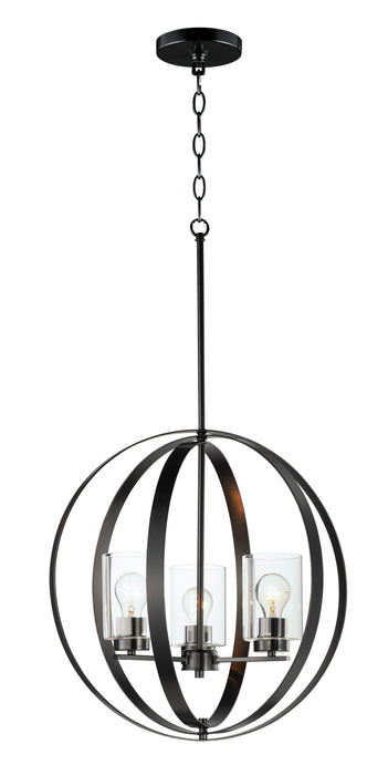 Maxim Sentinel 3-Light Pendant Model: 25254CLBK