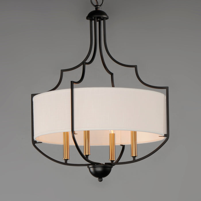 Maxim Savant 4-Light Chandelier Model: 25284WLBZAB