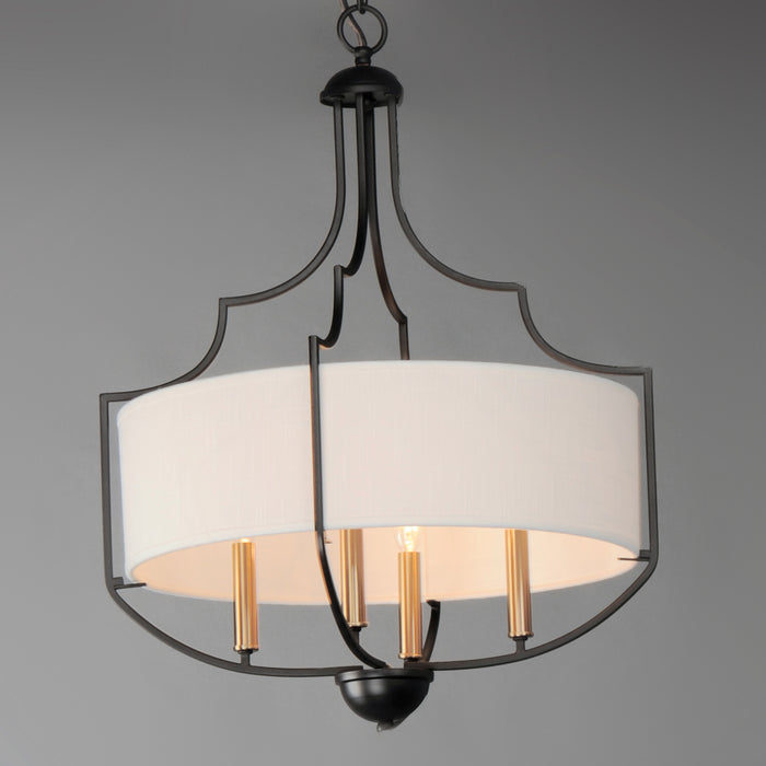 Maxim Savant 4-Light Chandelier Model: 25284WLBZAB